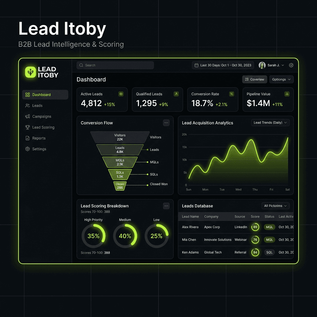 Lead Itoby – Lead Scoring CRM