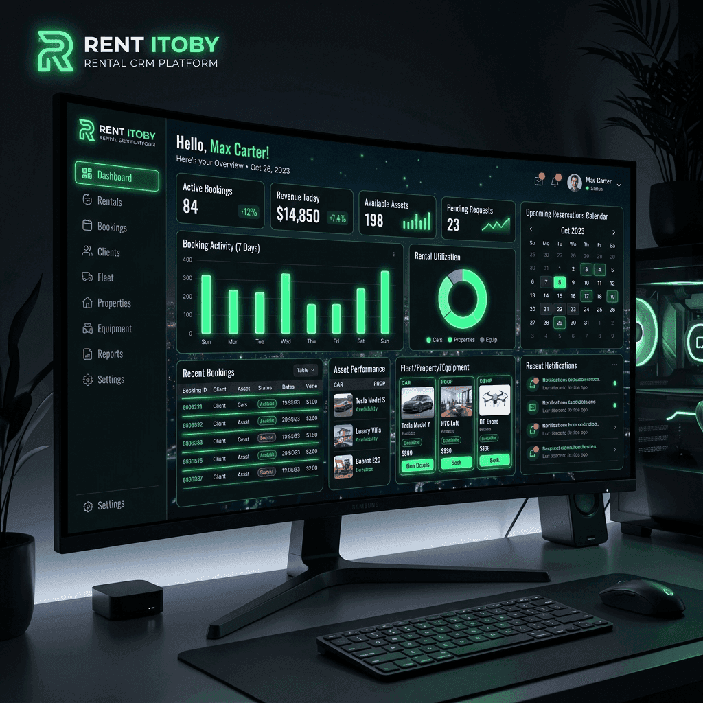Rent Itoby – Rental CRM Dashboard